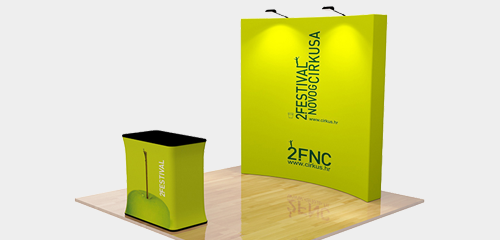 Kiosque Popup Courbé